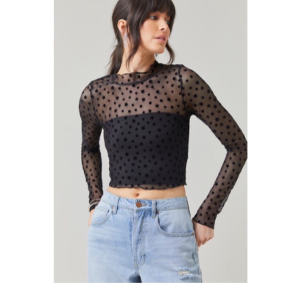 Black shear top
